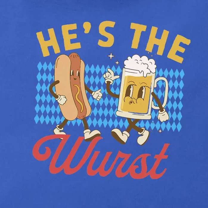 Oktoberfes Hes The Wurst Shes A Brat Couples Matching Zip Tote Bag