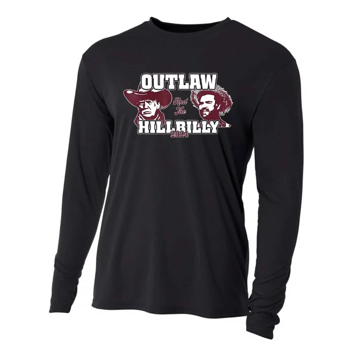 Outlaw Hillbilly Trump Vance 2024 Vintage Cooling Performance Long Sleeve Crew