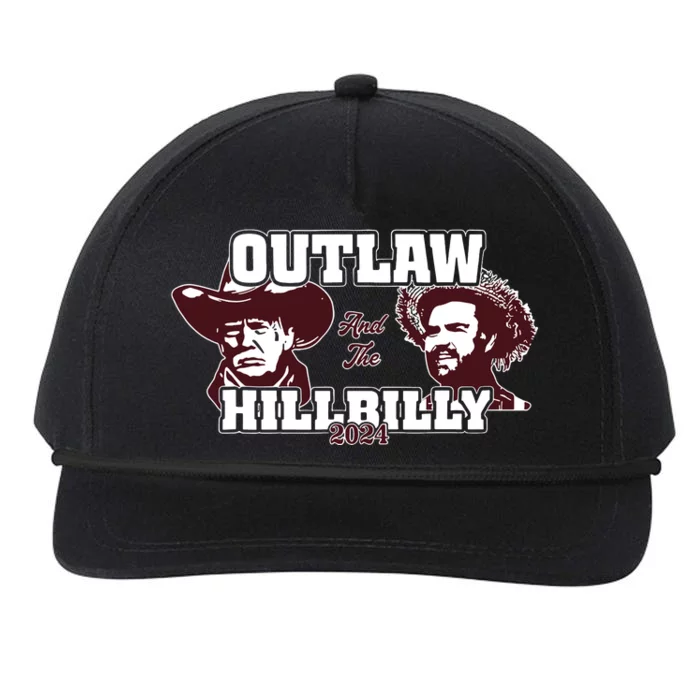 Outlaw Hillbilly Trump Vance 2024 Vintage Snapback Five-Panel Rope Hat