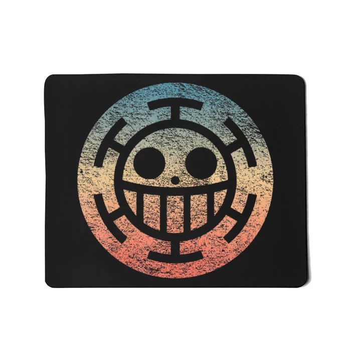 One Heart Trafalgar Sunset Pirate Jolly Roger Mousepad