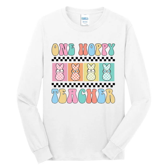 One Hoppy Teacher Bunny Easter Day Tall Long Sleeve T-Shirt