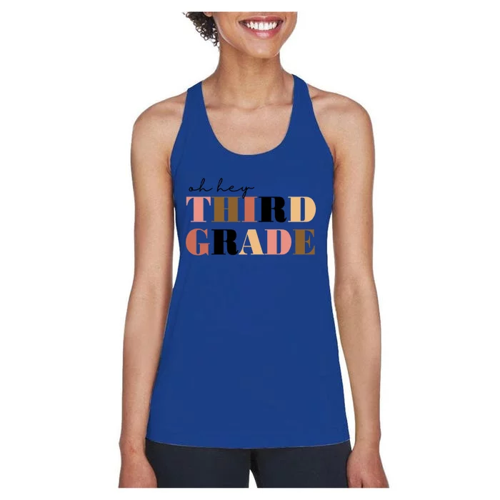 Oh Hey Third Grade Cute Gift Women's Racerback Tank