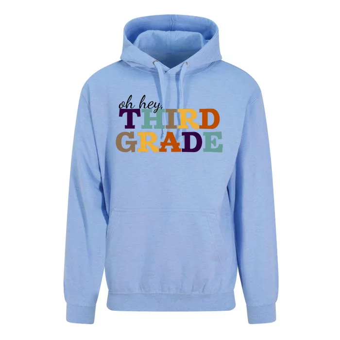 Oh Hey Third Grade Unisex Surf Hoodie