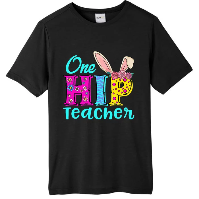 One Hip Teacher Happy Easter Bunny ChromaSoft Performance T-Shirt