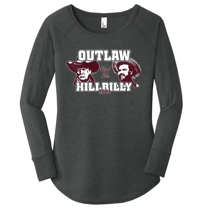 Outlaw Hillbilly Trump Vance 2024 Vintage Women's Perfect Tri Tunic Long Sleeve Shirt