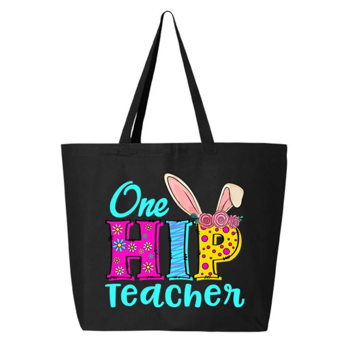 One Hip Teacher Happy Easter Bunny 25L Jumbo Tote