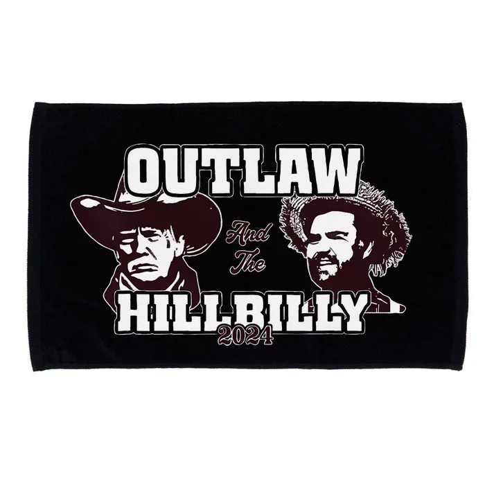 Outlaw Hillbilly Trump Vance 2024 Vintage Microfiber Hand Towel