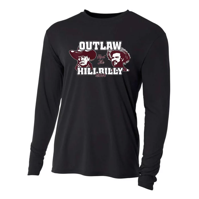 Outlaw Hillbilly Trump Vance 2024 Vintage Cooling Performance Long Sleeve Crew