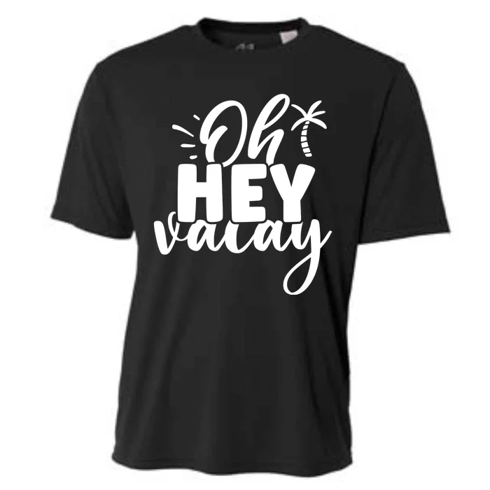 Oh Hey Vacay Palm Tree Summer Cooling Performance Crew T-Shirt