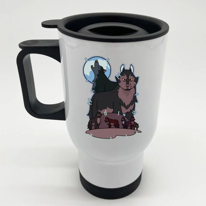 Owl House Wolf Gift Hunter's Wolf Funny Gift Christmas Trendy Gift Front & Back Stainless Steel Travel Mug