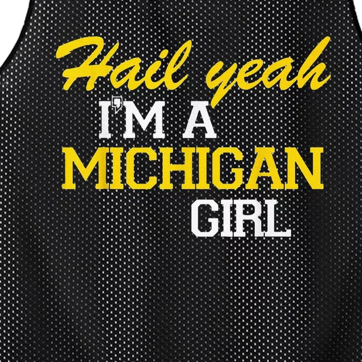 Oh Hail Yeah Michigan Michigander Pride Distressed Mesh Reversible Basketball Jersey Tank