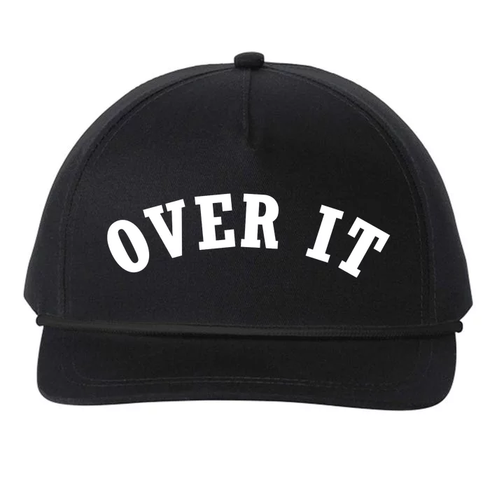 Over It Snapback Five-Panel Rope Hat