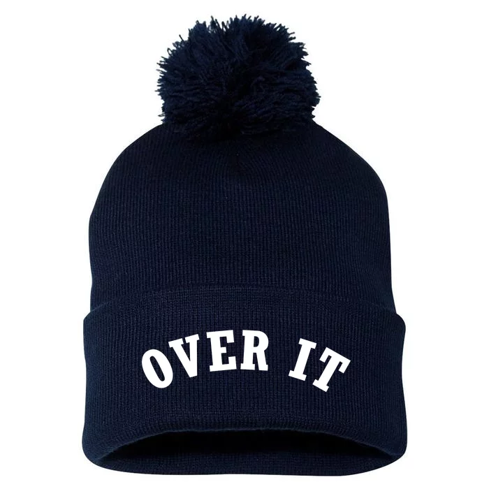 Over It Pom Pom 12in Knit Beanie