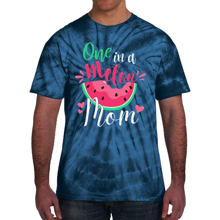 One In A Melon Mom Birthday Party Matching Family Group Tie-Dye T-Shirt