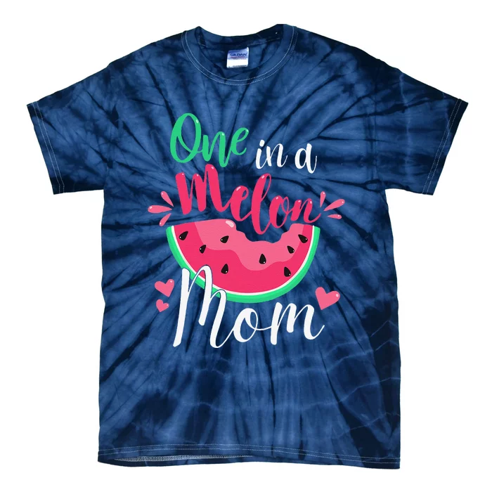 One In A Melon Mom Birthday Party Matching Family Group Tie-Dye T-Shirt