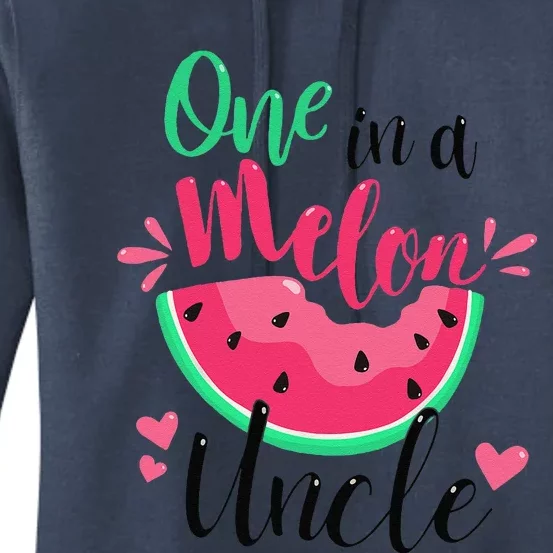 One In A Melon Uncle Summer Birthday Party Matching Family Women's Pullover Hoodie