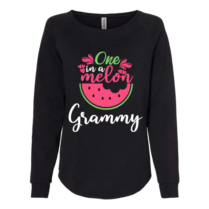 One In A Melon Grammy Birthday Matching Family Womens California Wash Sweatshirt