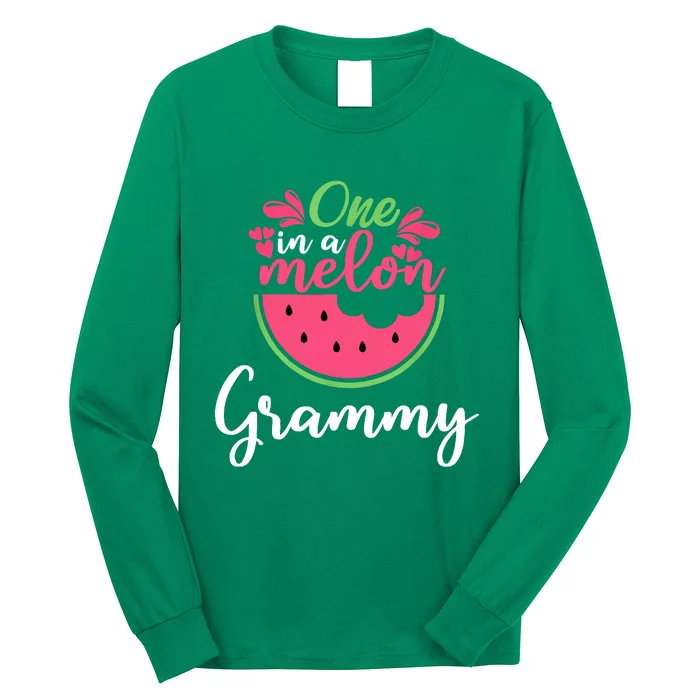 One In A Melon Grammy Birthday Matching Family Long Sleeve Shirt