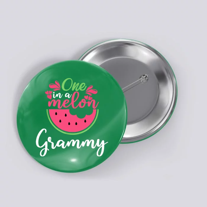 One In A Melon Grammy Birthday Matching Family Button