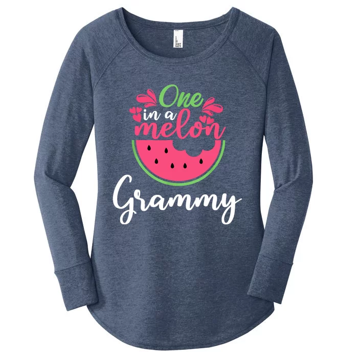 One In A Melon Grammy Birthday Matching Family Women's Perfect Tri Tunic Long Sleeve Shirt