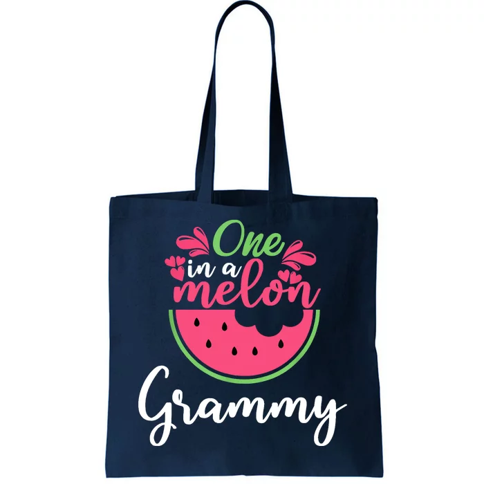 One In A Melon Grammy Birthday Matching Family Tote Bag