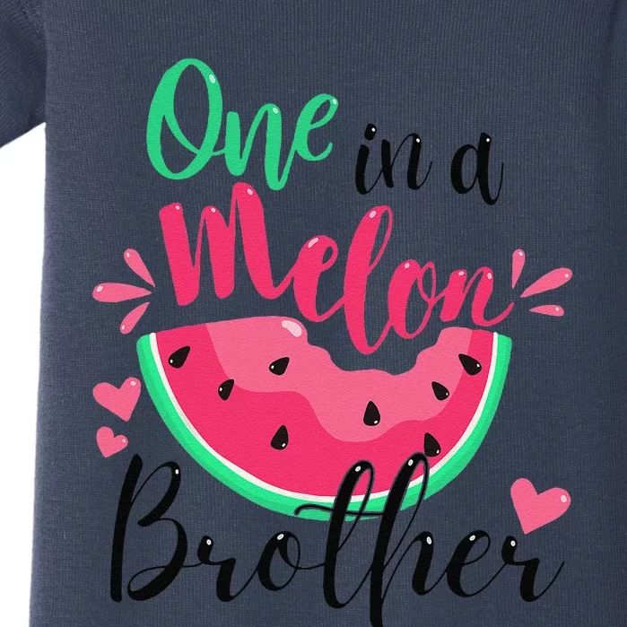 One In A Melon Brother Summer Birthday Party Matching Baby Bodysuit