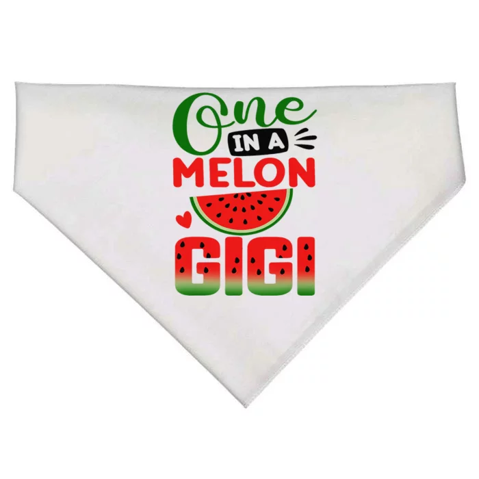 One In A Melon Gigi Family Matching Watermelon Summer Vibes USA-Made Doggie Bandana