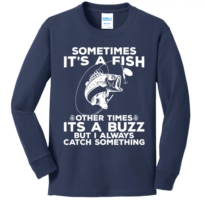 Ometimes It’S A Fish Other Times Its A Buzz Kids Long Sleeve Shirt