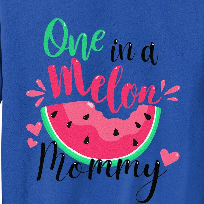 One In A Melon Mommy Summer Birthday Party Matching Family Tall Sweatshirt