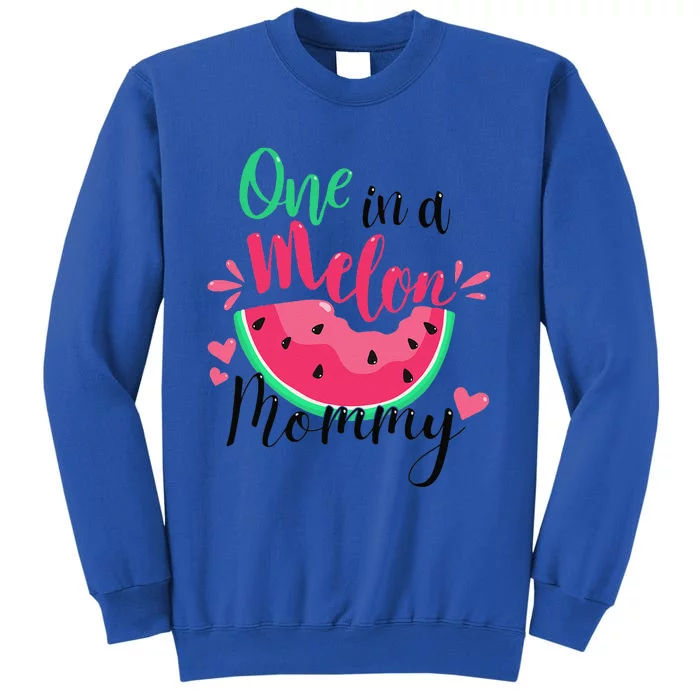 One In A Melon Mommy Summer Birthday Party Matching Family Tall Sweatshirt