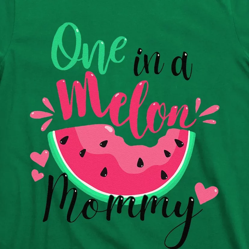 One In A Melon Mommy Summer Birthday Party Matching Family T-Shirt