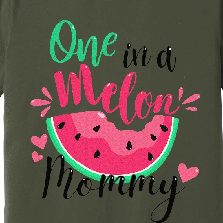 One In A Melon Mommy Summer Birthday Party Matching Family Premium T-Shirt