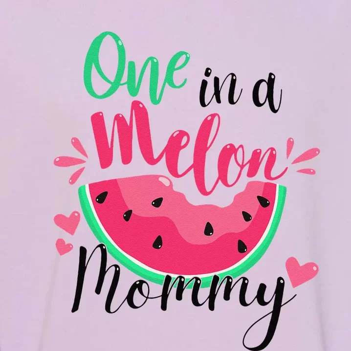 One In A Melon Mommy Summer Birthday Party Matching Family Garment-Dyed Sweatshirt