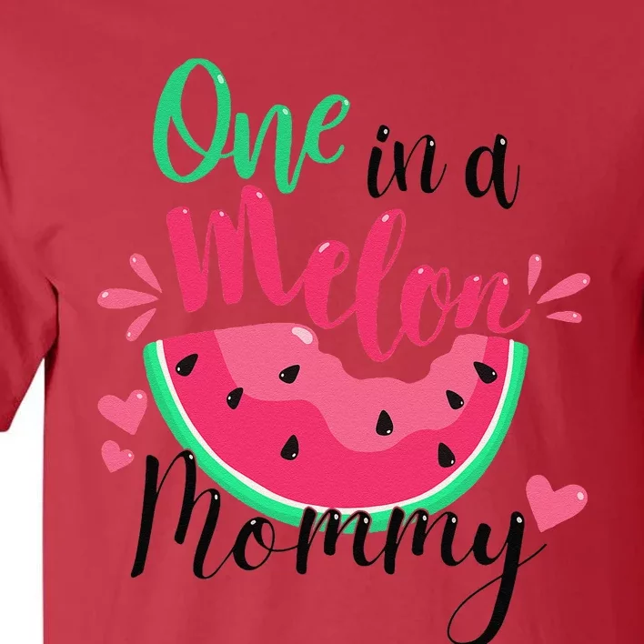 One In A Melon Mommy Summer Birthday Party Matching Family Tall T-Shirt