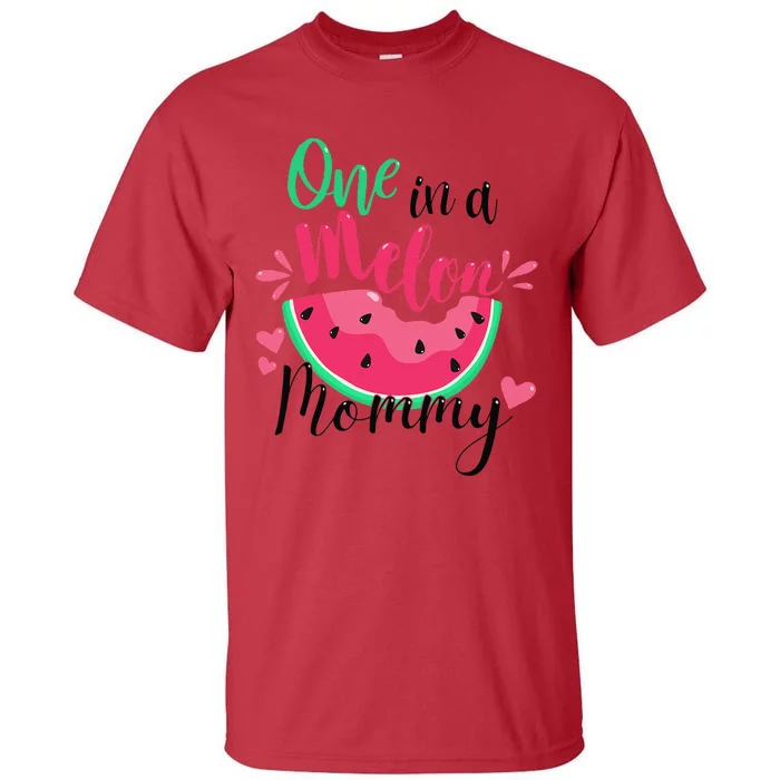 One In A Melon Mommy Summer Birthday Party Matching Family Tall T-Shirt