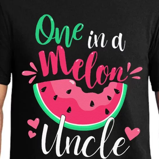 One In A Melon Uncle Birthday Party Matching Family Group Pajama Set