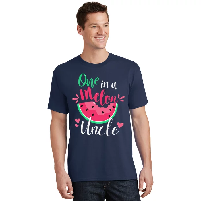 One In A Melon Uncle Birthday Party Matching Family Group T-Shirt