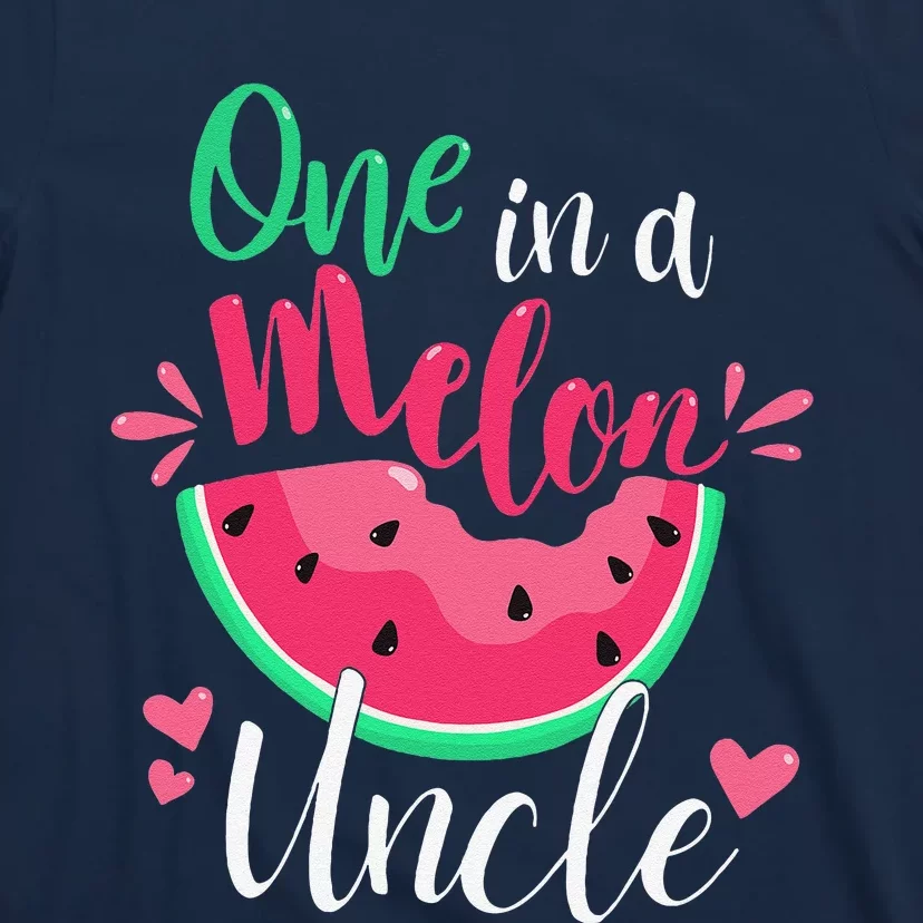 One In A Melon Uncle Birthday Party Matching Family Group T-Shirt