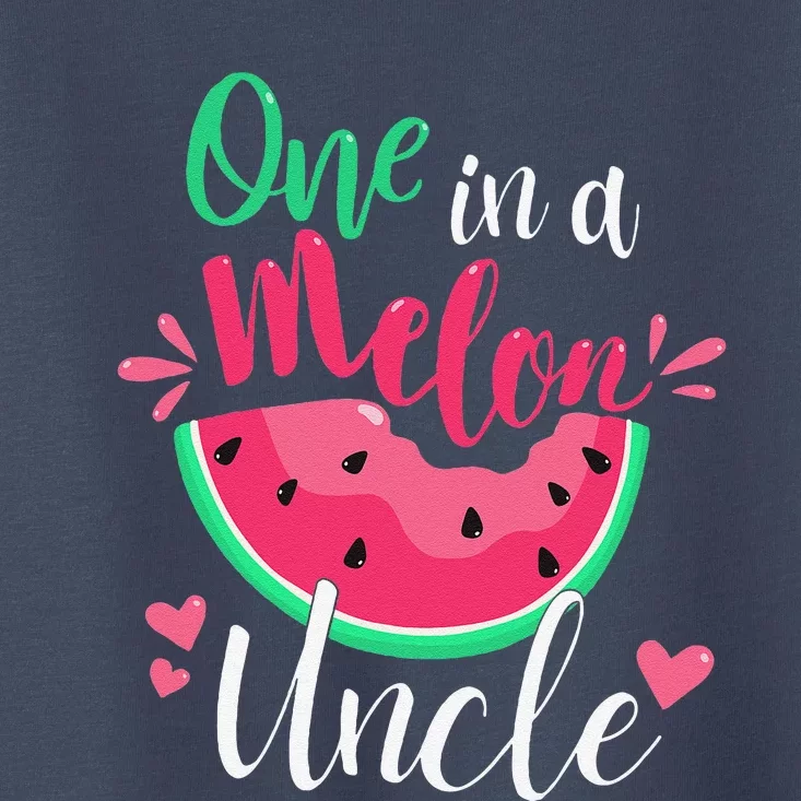 One In A Melon Uncle Birthday Party Matching Family Group Toddler T-Shirt