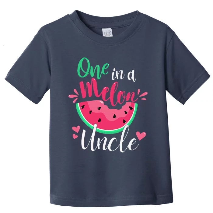 One In A Melon Uncle Birthday Party Matching Family Group Toddler T-Shirt