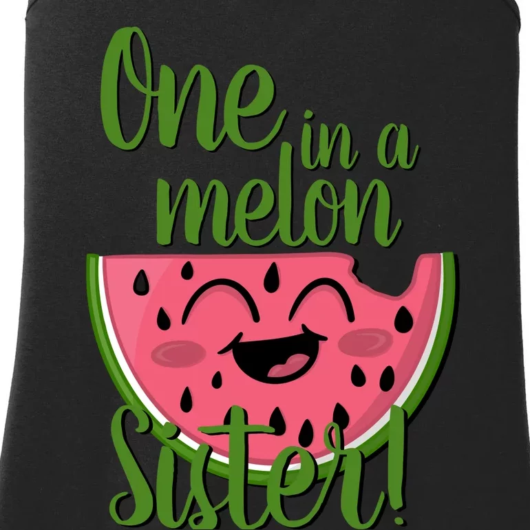 One In A Melon Sister Matching Family Watermelon Ladies Essential Tank