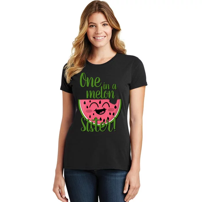 One In A Melon Sister Matching Family Watermelon Women's T-Shirt