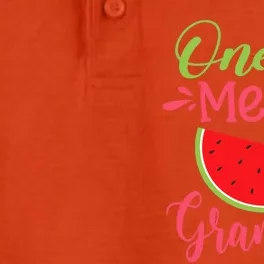 One In A Melon Grammy Watermelon Family Birthday Party Dry Zone Grid Performance Polo