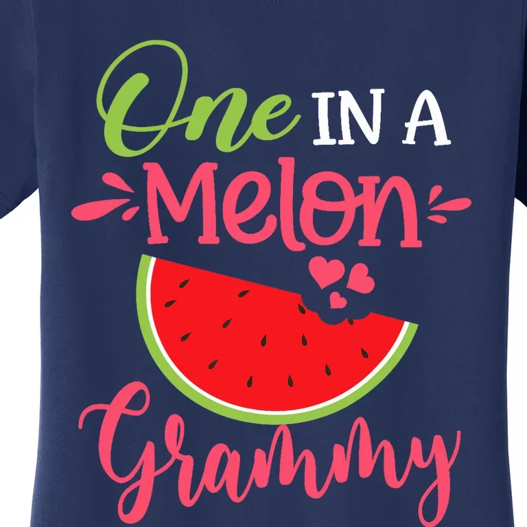 One In A Melon Grammy Watermelon Family Birthday Party Women's T-Shirt