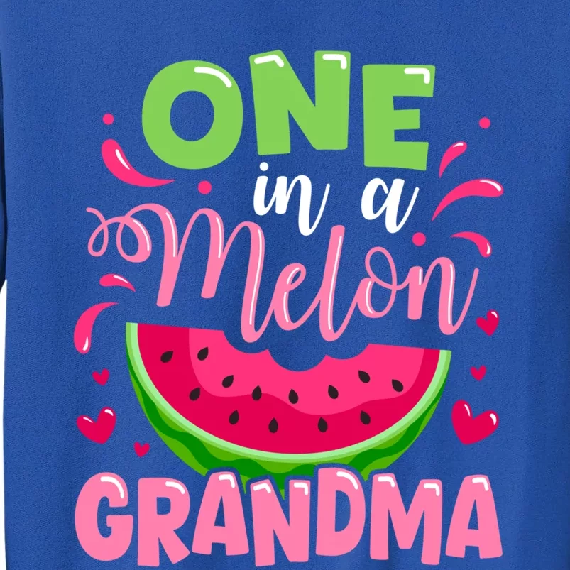 One In A Melon Grandma Summer Birthday Party Family Matching Gift Sweatshirt