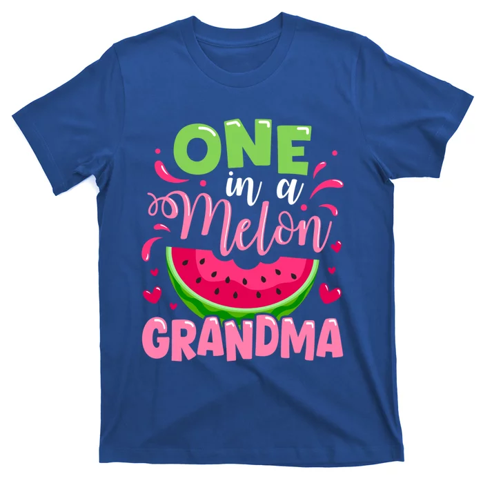 One In A Melon Grandma Summer Birthday Party Family Matching Gift T-Shirt