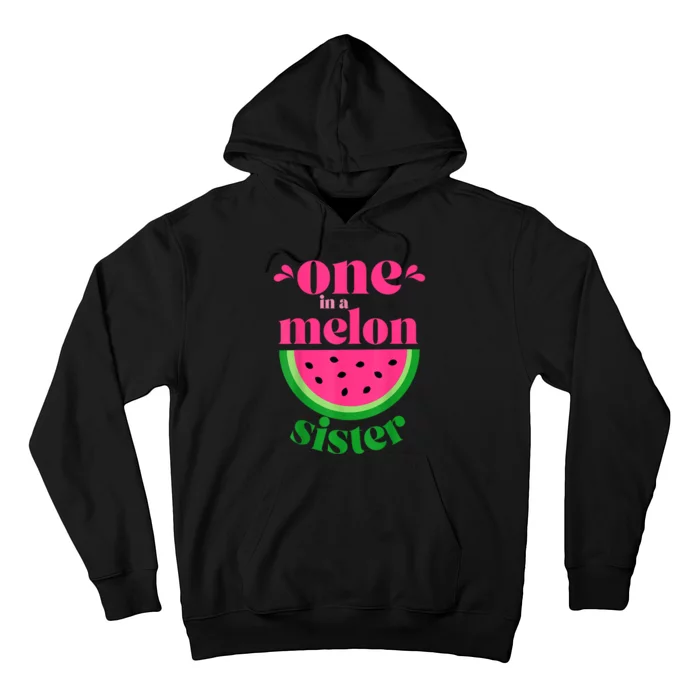 One In A Melon Sister Watermelon Party Family Matching Hoodie