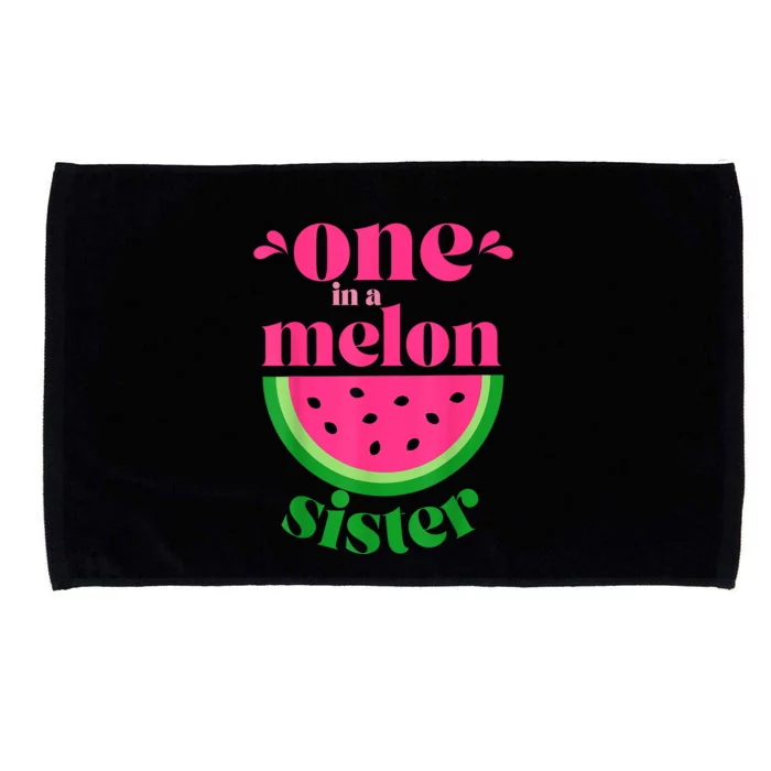 One In A Melon Sister Watermelon Party Family Matching Microfiber Hand Towel