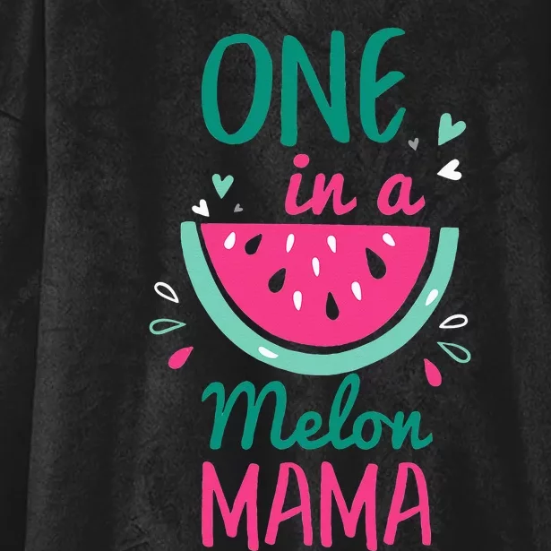 One In A Melon Mama Watermelon Family Matching Hooded Wearable Blanket