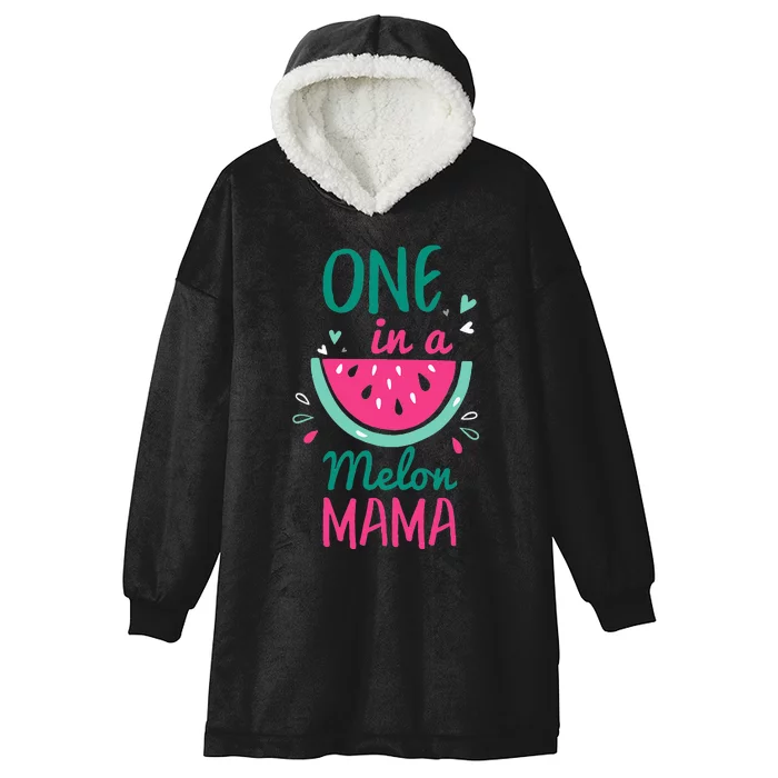 One In A Melon Mama Watermelon Family Matching Hooded Wearable Blanket